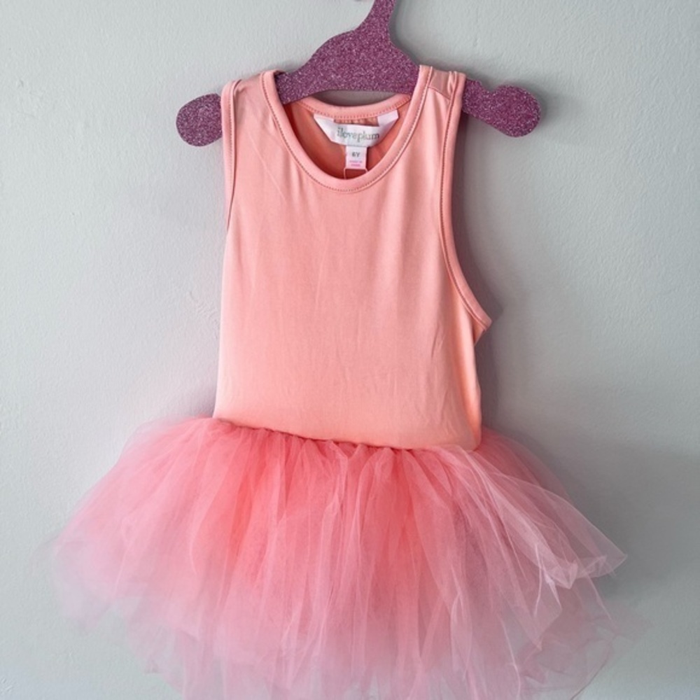 NWT authentic iloveplum BAE tutu - poppy peach - 6Y